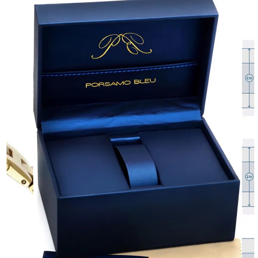 Women's South Sea Swarovski Crystal Bracelet Watch, 40mm PORSAMO BLEU - Picture 6 of 13